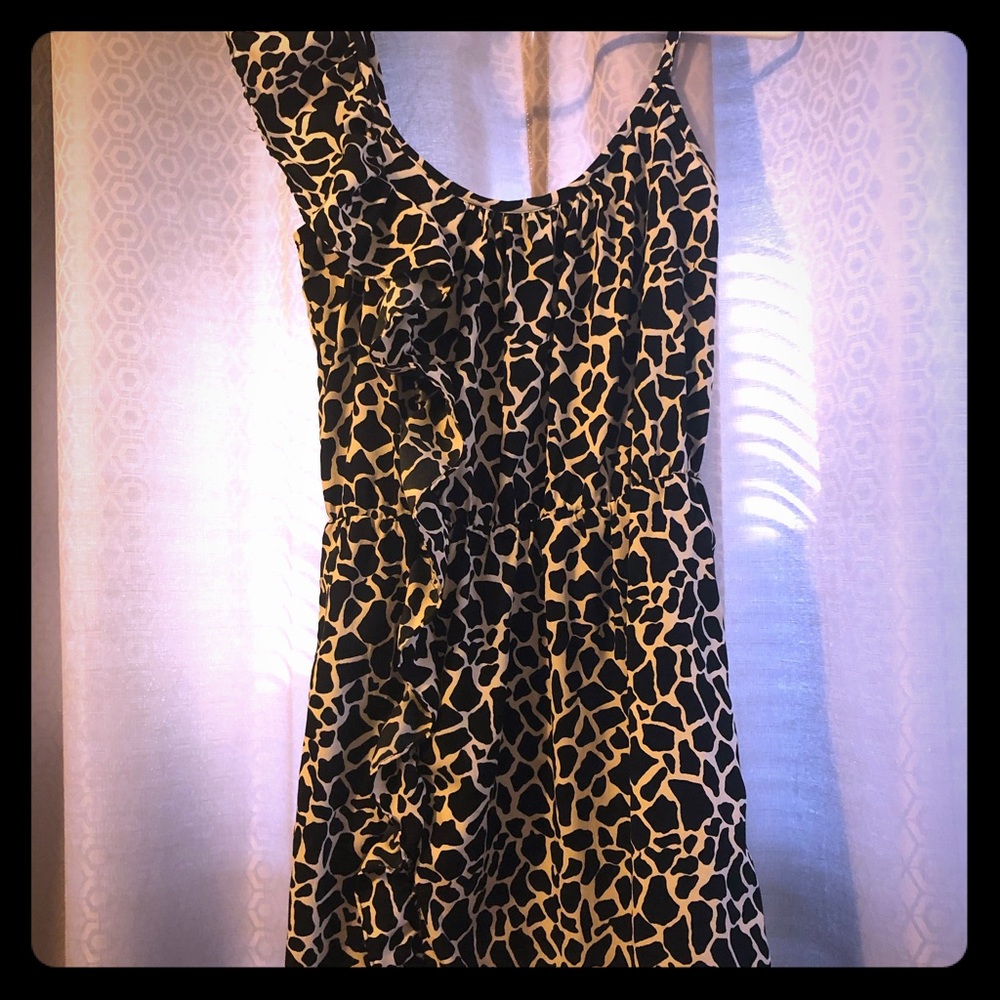Giraffe print dress